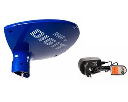 Telkom-Telmor DIGIT Activa - UHF Antenne - Blauw - Met Voorversterker - ABS Behuizing