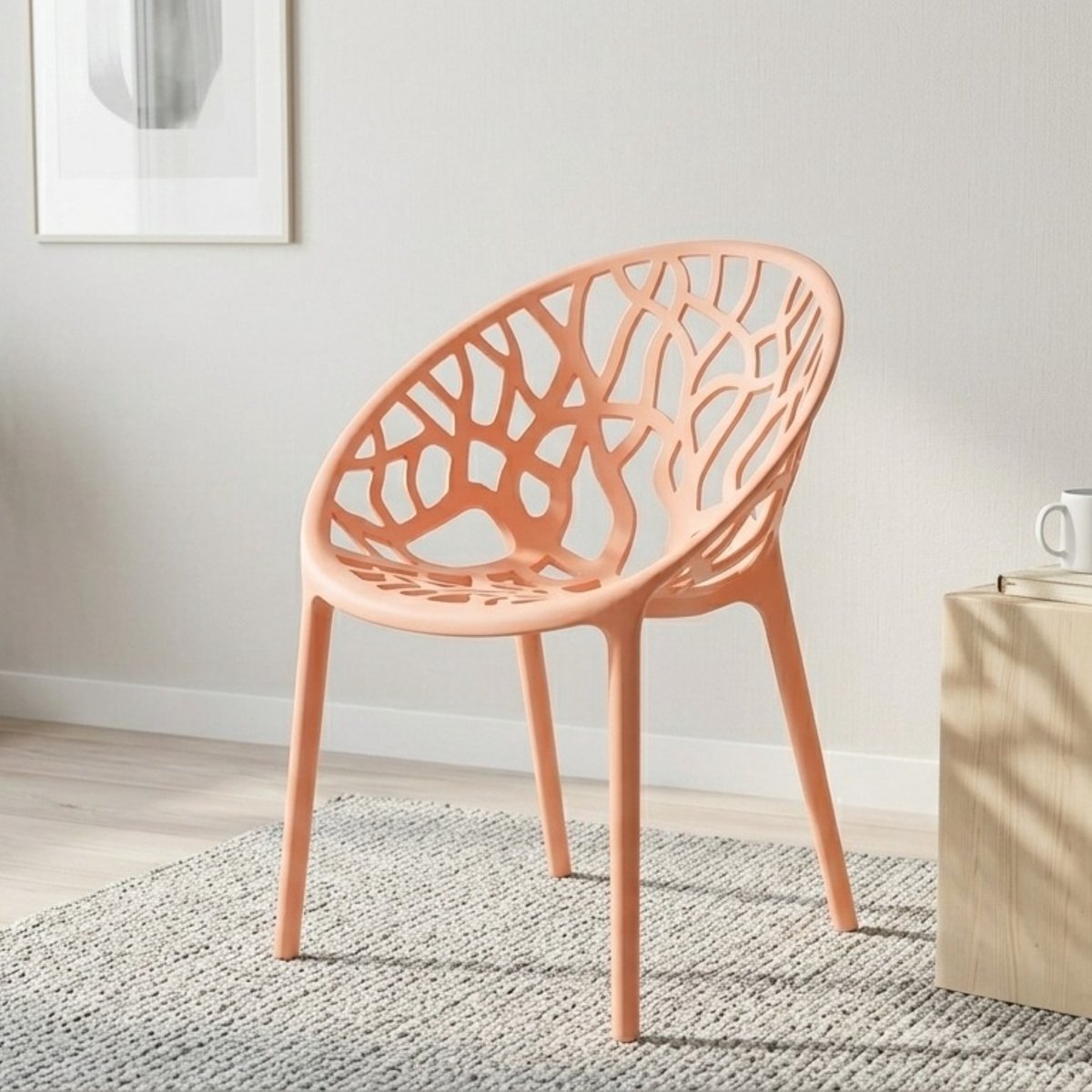 Tuinstoelen Set van 2 – - – Stapelbaar & Weerbestendig – - Medahomestore