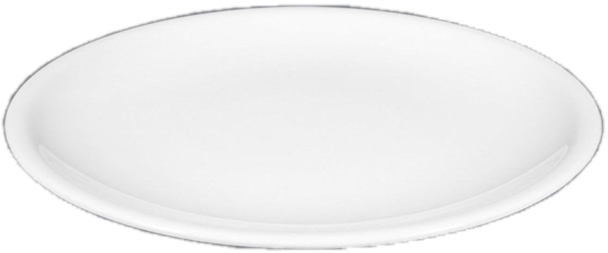 Dinerbord Porselein - Plat Bord - Eten Serveren - Vaatwasserbestendig - 27 cm - Wit