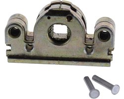 Slakkenhuis Reparatie - Raambeslag Vervanging - Kozijnen Repareren - QPlus24 Upgrade - 15 mm Doornmaat - Geel Verzinkt