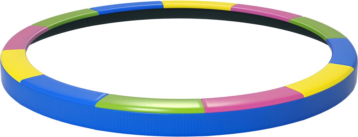 Sportnow Trampoline vervangingspad-Kunststof, PE-Ø366 x 30H cm-Multicolor