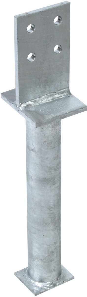 Alberts 212674 T-paaldrager met dwarsbalk, om vast te schroeven, thermisch verzinkt, 130 x 300 mm