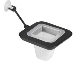 Vis Feeder Aquarium - Voerbak Vis - Vis Voeren - Met Zuignap - 6.3 x 6.3 x 6.3 cm - Rood