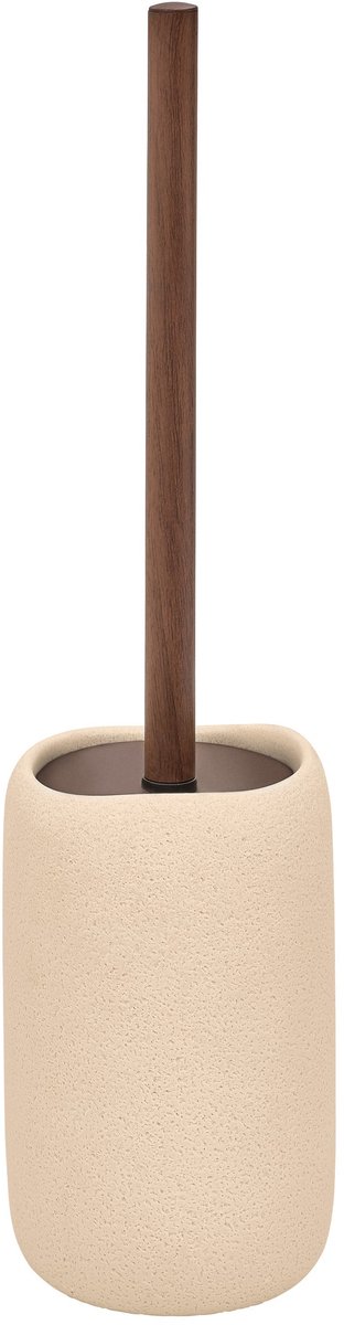 5Five Olea Toiletborstel in houder - Ø10xH42cm - Beige