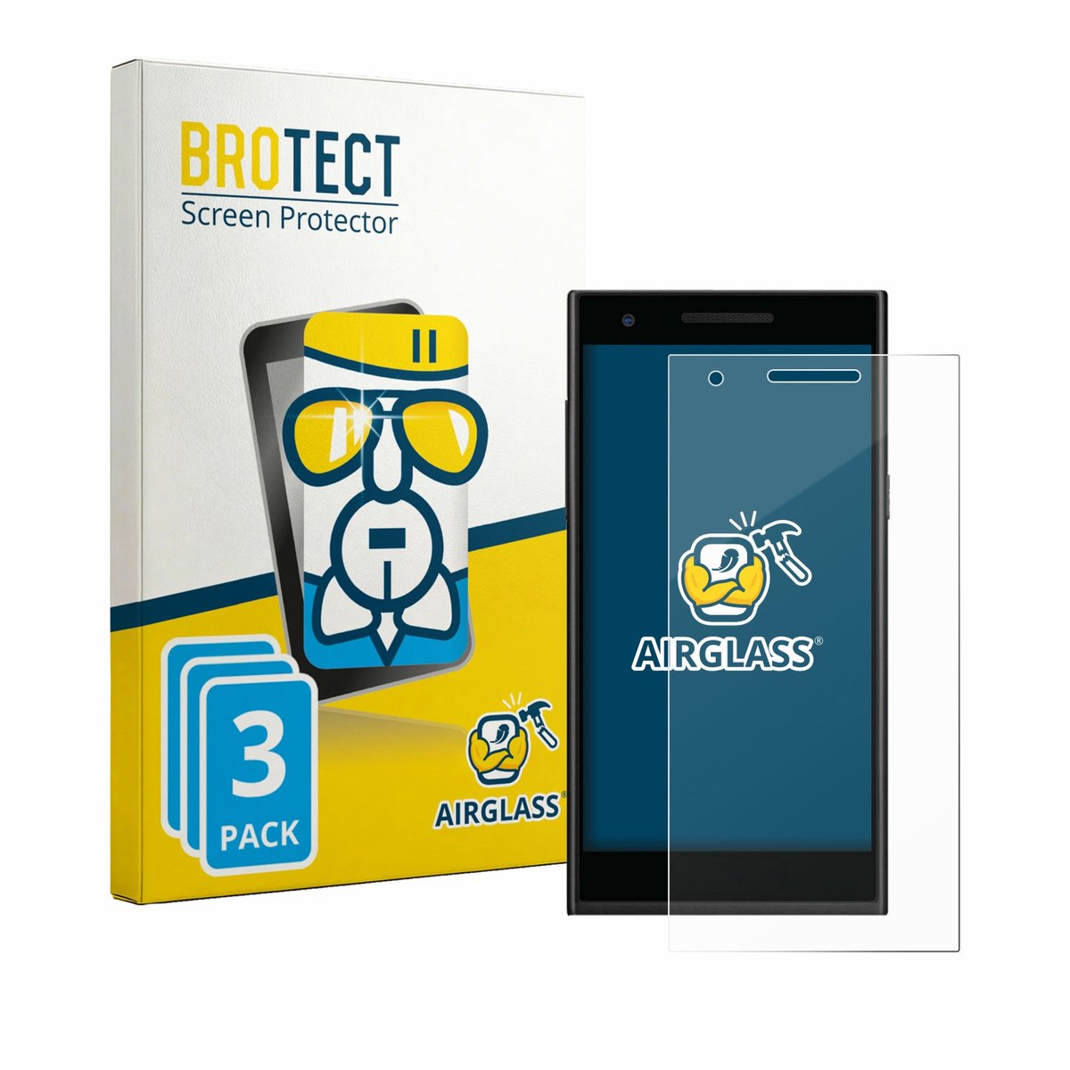 Screenprotector 3 Stuks voor Philips S396 Beschermglas transparant
