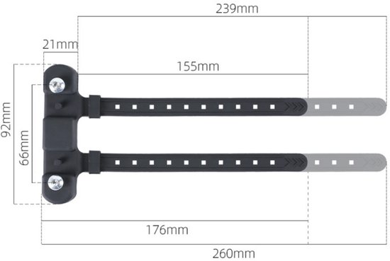 Flessenhouder bevestiging - flessenhouder adapter - flessenhouder montagesysteem voor waterfles - fietsen MTB — afbeelding 3