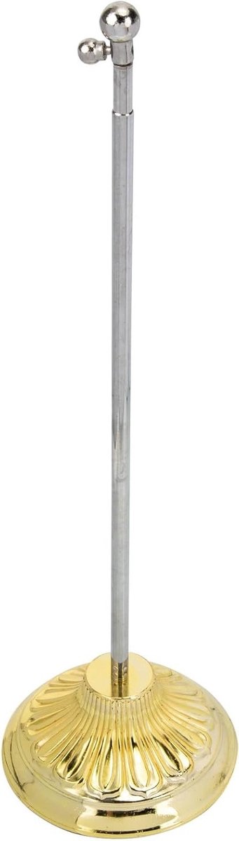 Telescopische Vlaggenstand voor Bureau - Mini Vlaggenstok met Rvs Basis voor Kantoor en Decoratie - Ideaal voor Handvlaggen en Raamdecoratie