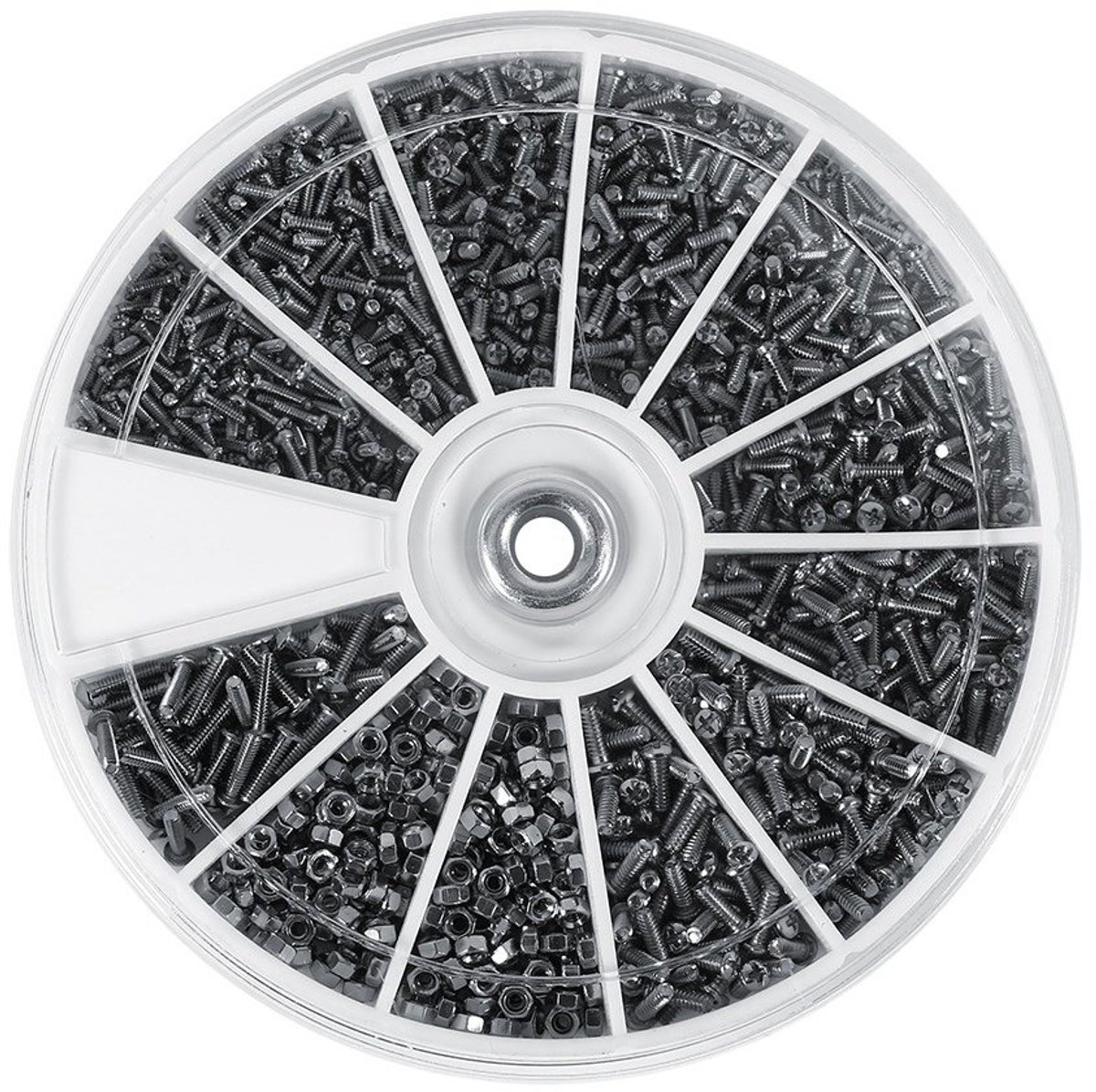 Assortiment van Schroeven en Moeren M1, M1.2, M1.4, M1.6 - 10 Soorten Kleine Schroeven voor Reparatie van Horloges en Elektronische Apparaten