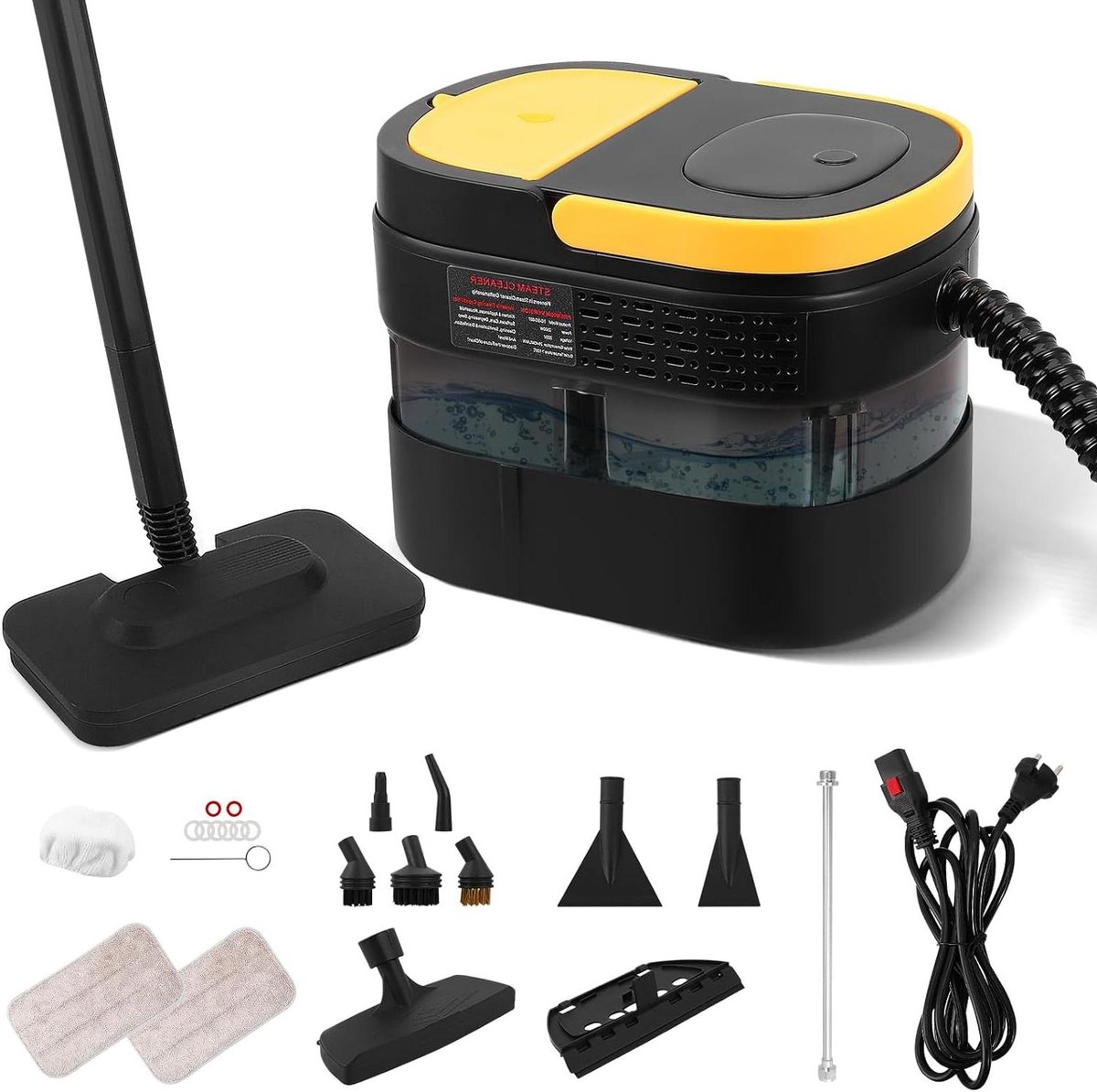 Dampfreiniger, 2500W Dampfgarer zum Reinigen, Dampfreiniger Handgerät für Zuhause