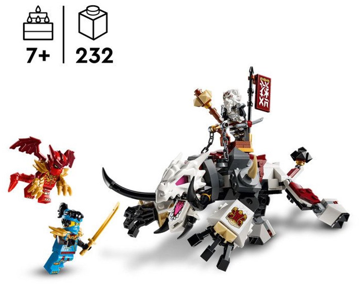 LEGO NINJAGO Zilvar en Grimtak het Drakenbeest Speelgoed Draak voor Kinderen 71863 — afbeelding 13