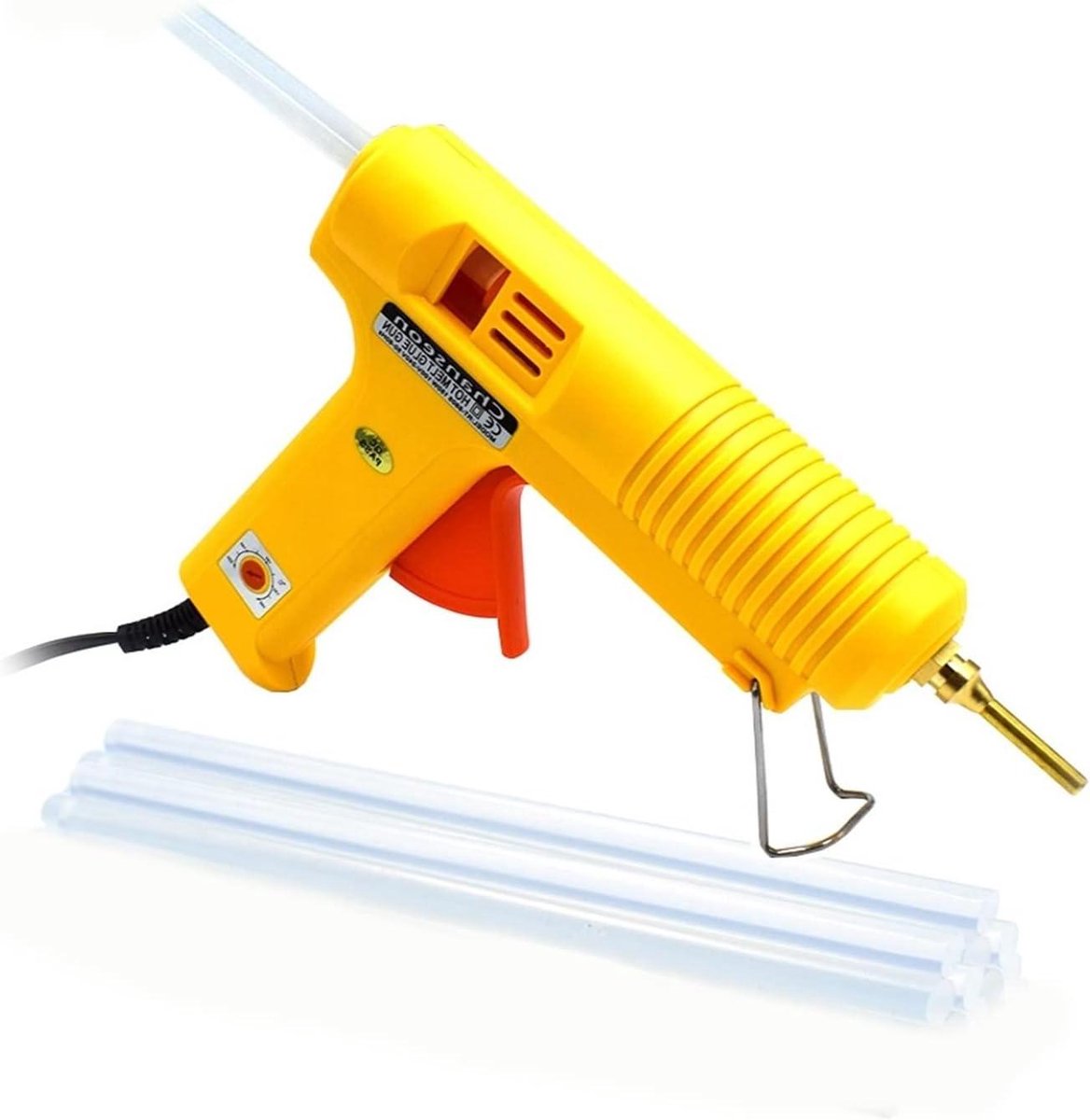 Hete Lijmpistool - Lijmpistool Ambacht - Hobby en Reparatie - Instelbare Temperatuur - 150 Watt - Grijs