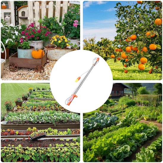 Telescoop Sproeistaaf - Verstelbare Lans - Planten Water Geven - Roestvrij Staal - 60 cm - Zilver — afbeelding 3