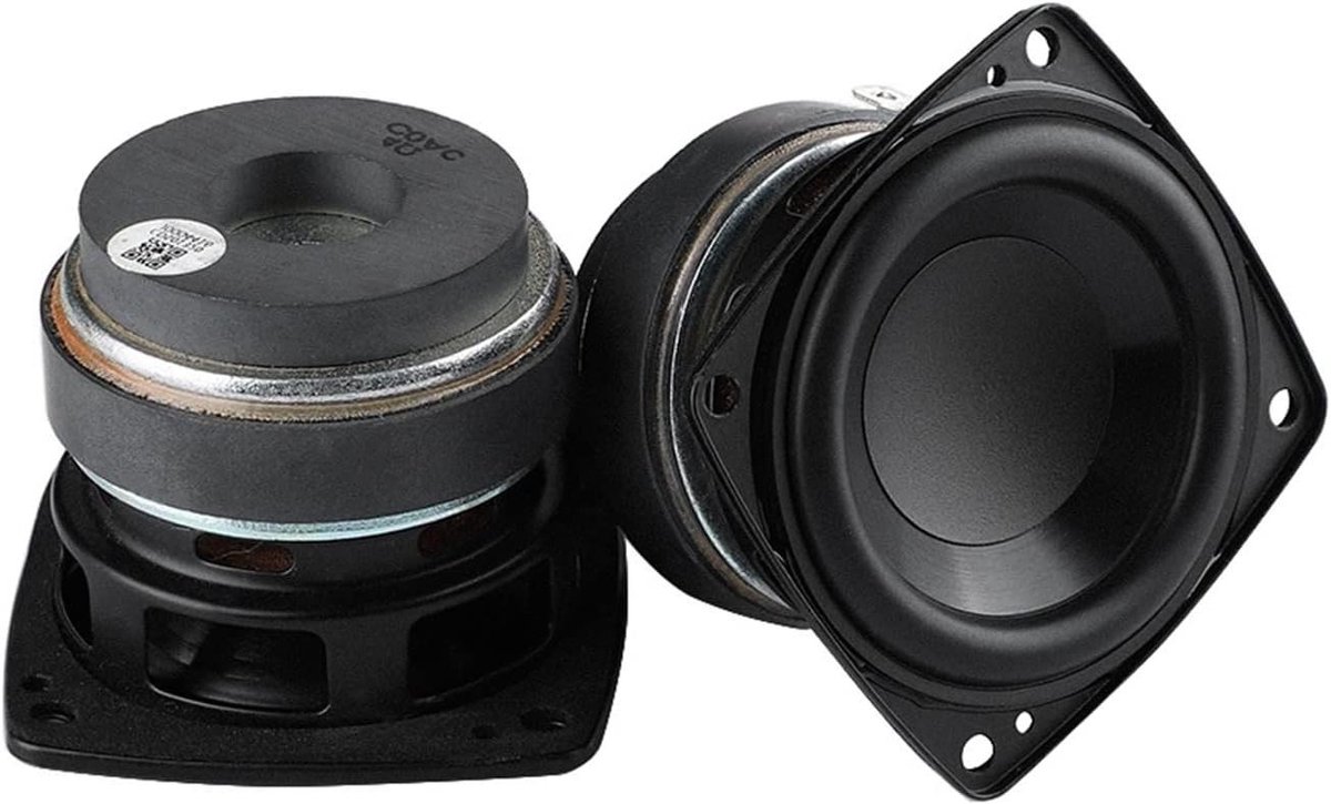 Mid-woofer Speaker - Bass Luidspreker - Muziek Luisteren - Lange Slag - 2.75 Inch - Zwart
