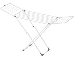 Inklapbaar Droogrek - 50 x 182 x 102,5 cm met 17 Stangen - Binnen en Buiten Gebruik - Ruimtebesparend en Lichtgewicht