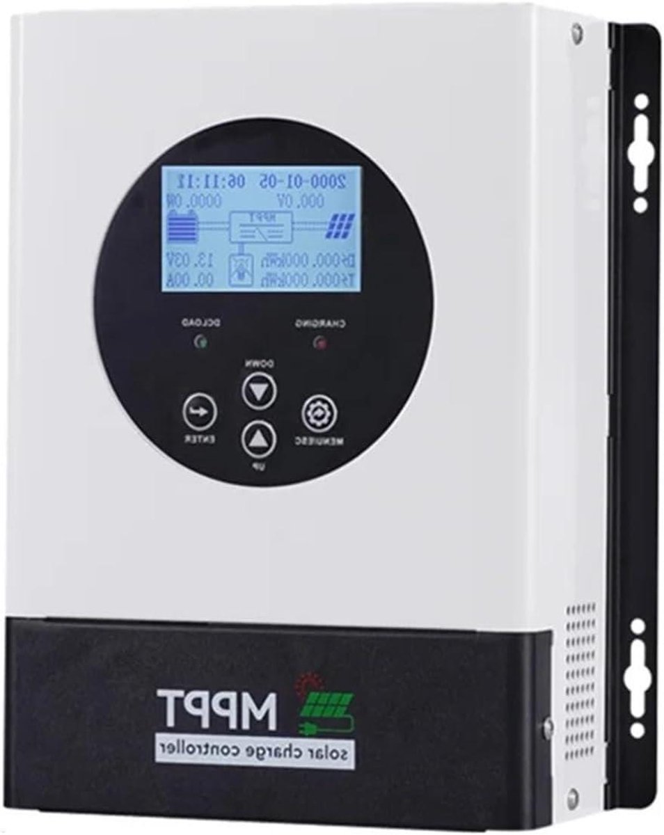 Zonne Laadregelaar - MPPT Controller - Zonne-energie Systeem - Automatische Spanningsdetectie - Tot 120A - Wit