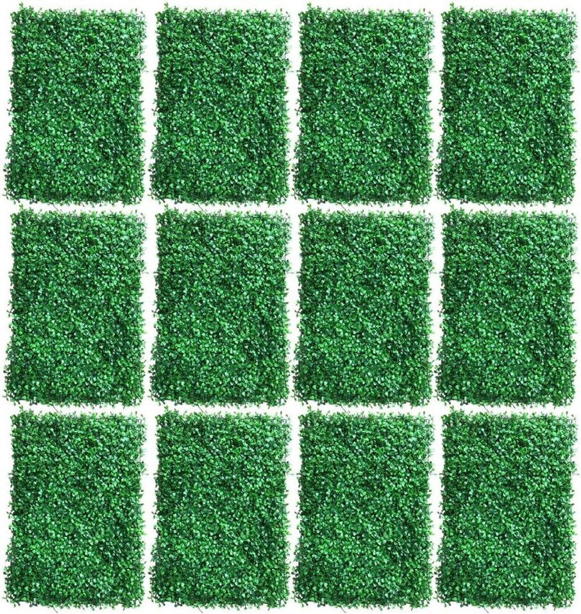 Kunstplant Panelen - Buxus Matten - Tuin Decoratie - UV Bestendig - 60 x 40 cm - Donkergroen