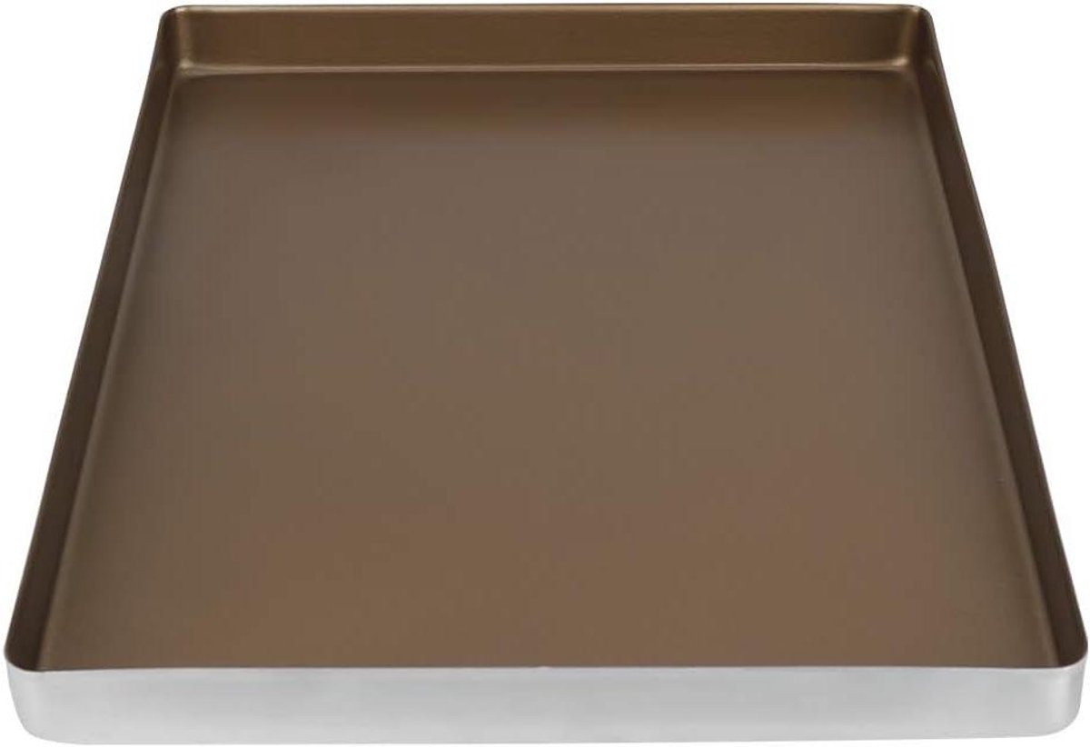 Bakplaat Aluminiumlegering - Bakvorm Oven - Eenvoudig Bakken - Antiaanbaklaag Goud - 40 x 30 cm - Goud