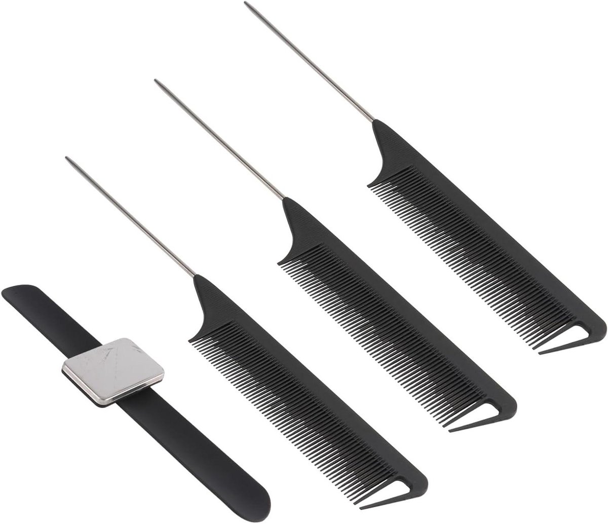 Kappers Gereedschap Set - Haarstyling Tools - Haar Vlechten - Magnetische Polsband - 23.4 x 2.8 cm - Zwart