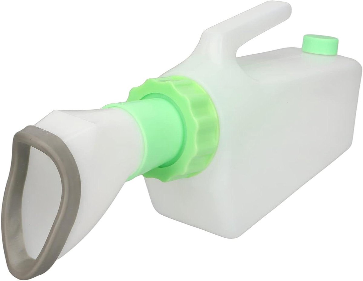 Dames Urinoir - Plasfles Vrouw - Onderweg Plassen - Lekvrij Ontwerp - 1 Liter - Willekeurig