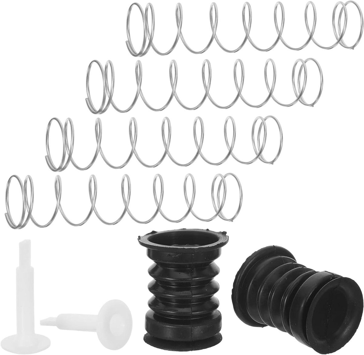 Wasmachine Afvoerplug - Rubberen Afdichting - Lekkage Voorkomen - Veerbelaste Trekstang - 2 Sets - Diverse kleuren