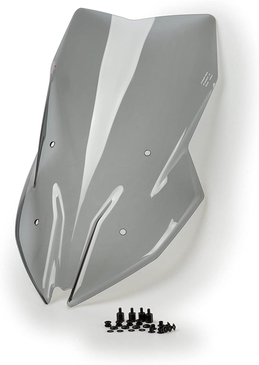Touring Scherm - Motorruit Deflector - Aerodynamische Bescherming - UV Bescherming - 4mm Dik - Smoke