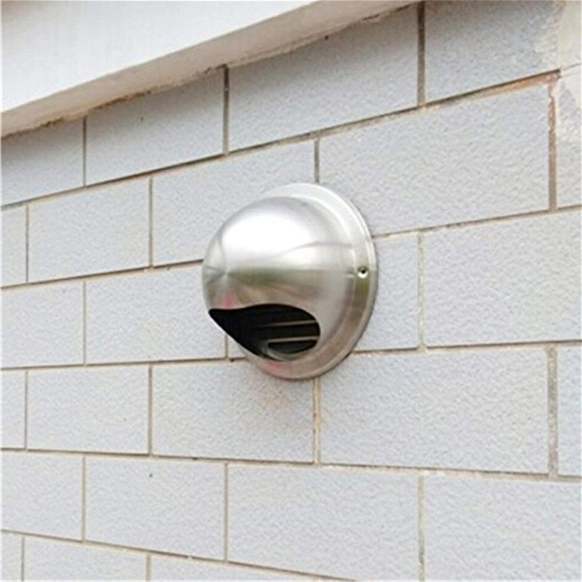 Ventilatie rooster - Muur afdekking - Lucht circulatie - Roestvrij staal - 110mm - Gepolijst