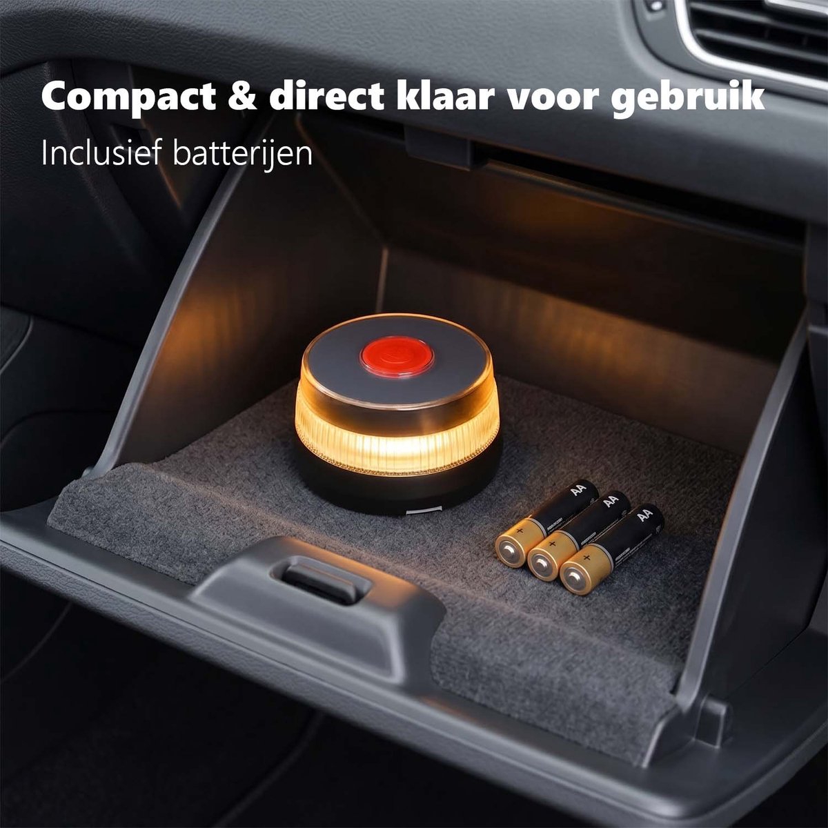 PROKING V16 alarmlicht Spanje – DGT 3.0 gecertificeerd – GPS & eSIM – Verplicht vanaf 2026 – V16 noodlamp auto – Gevarendriehoek vervanger Spanje – foto 4