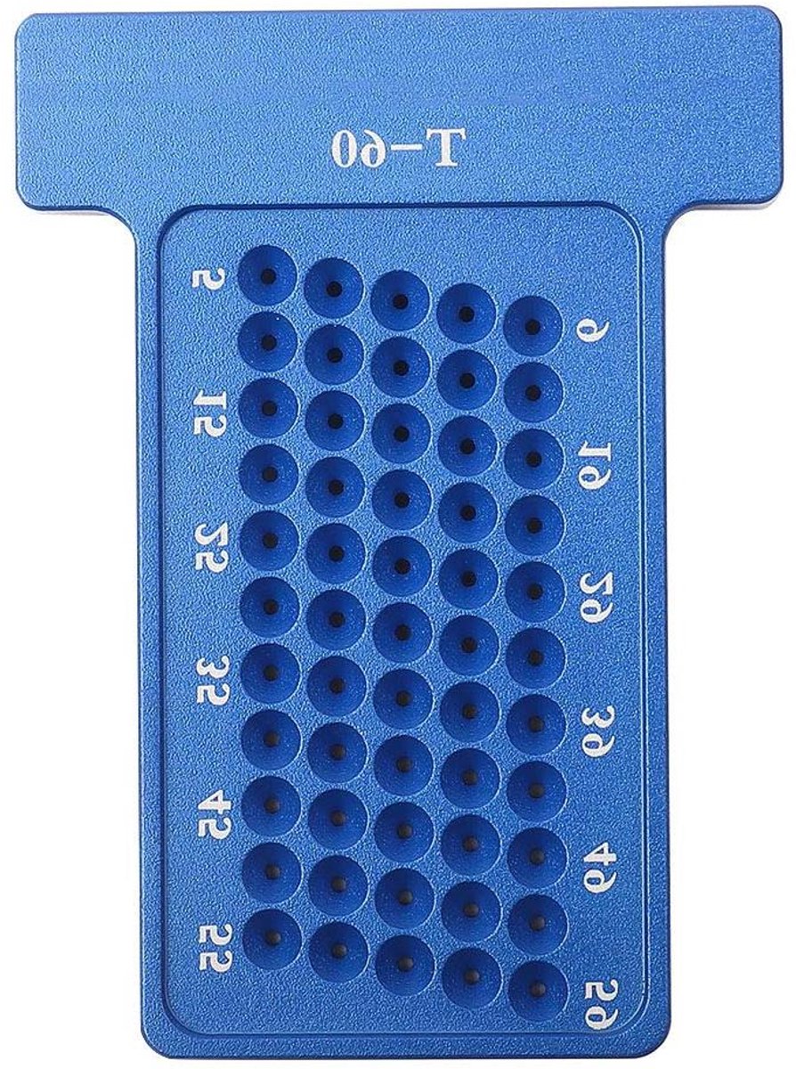 T-Square Aluminium - Markering Liniaal - Precisie Tekenen - T-Type Ontwerp - 7.9 x 5.8 cm - Blauw
