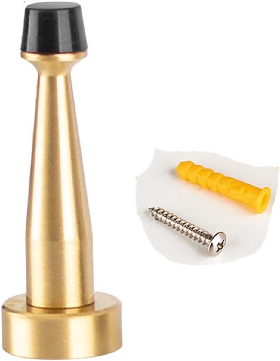Deurstop - Koperen Stopper - Muur Beschermen - Zware Duty - 80mm - Koper