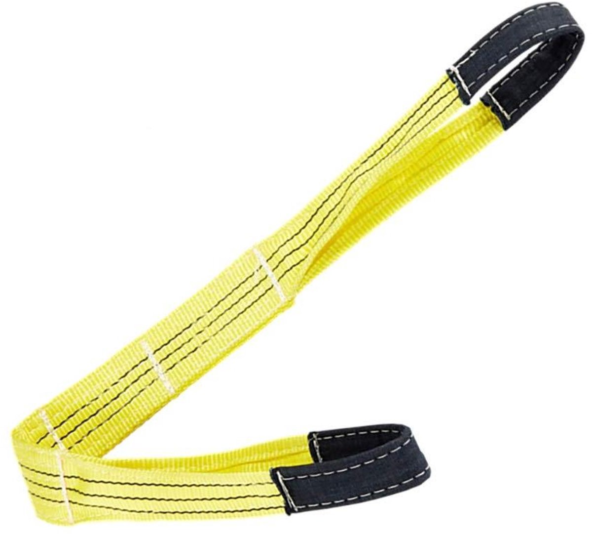 Hijsketting stroppen - Platte hijsband - Materiaal verplaatsen - Werkbelasting 3 ton - 5 meter - Geel