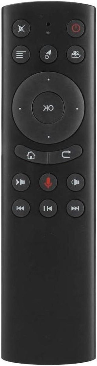 Draadloze Afstandsbediening - Luchtmuis Keyboard - Smart TV Bediening - Ingebouwde Gyroscoop - 10 Meter Bereik - Zwart