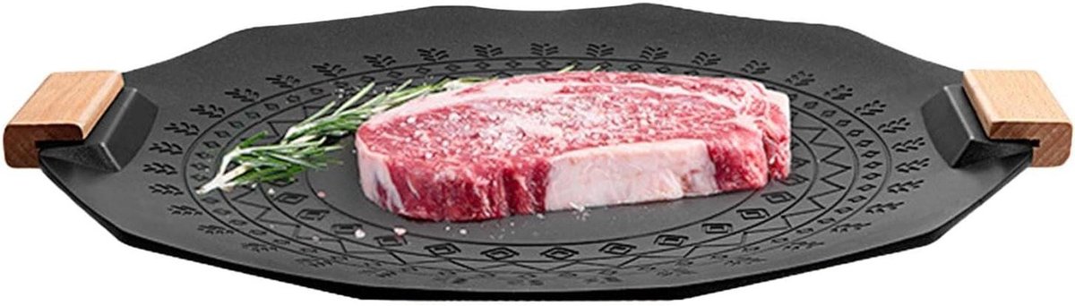 Grillpan Multi-grill pan Koken en grillen Non-stick oppervlak 35 cm Zwart