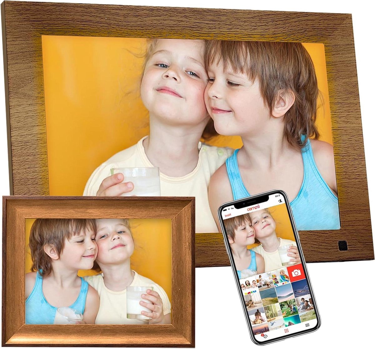 Digitale Fotolijst - Smart Cloud Frame - Foto's Delen - WiFi Touchscreen - 10.1 Inch - Wit