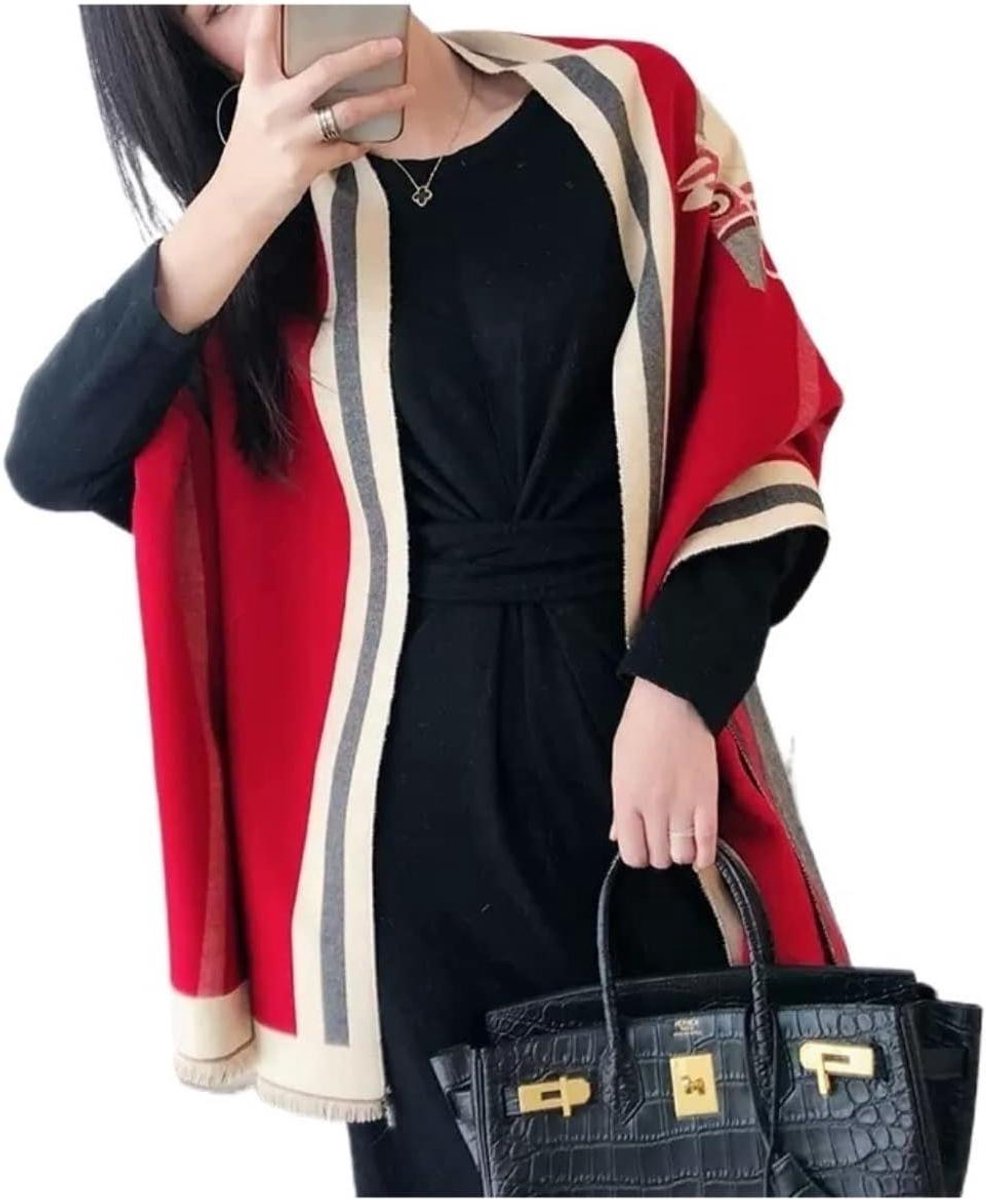Dames Sjaal - Mode Accessoire - Warme Stijl - Paardenprint Design - 65x190cm - Multicolor