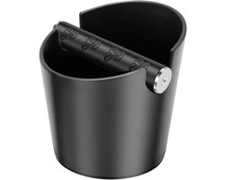 Koffie Klopbox - Afvalbak Koffiedik - Espresso Bereiden - Stille Kloptechnologie - 12.5 x 9.8 cm - Zwart