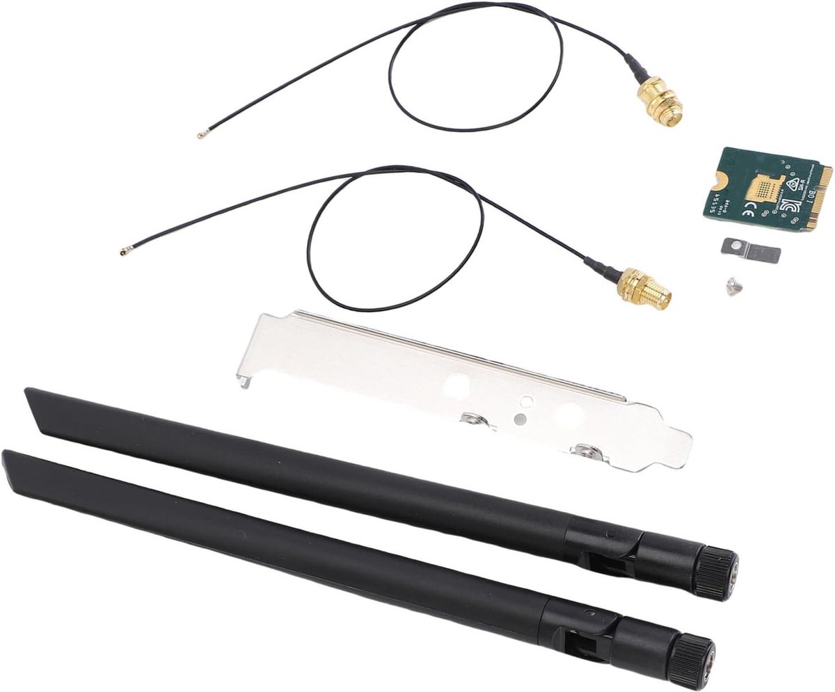 Draadloze Netwerkkaart - WiFi 6E M.2 - Snelle Internetverbinding - Tri-Band 4200 Mbps - M.2 NGFF - Groen