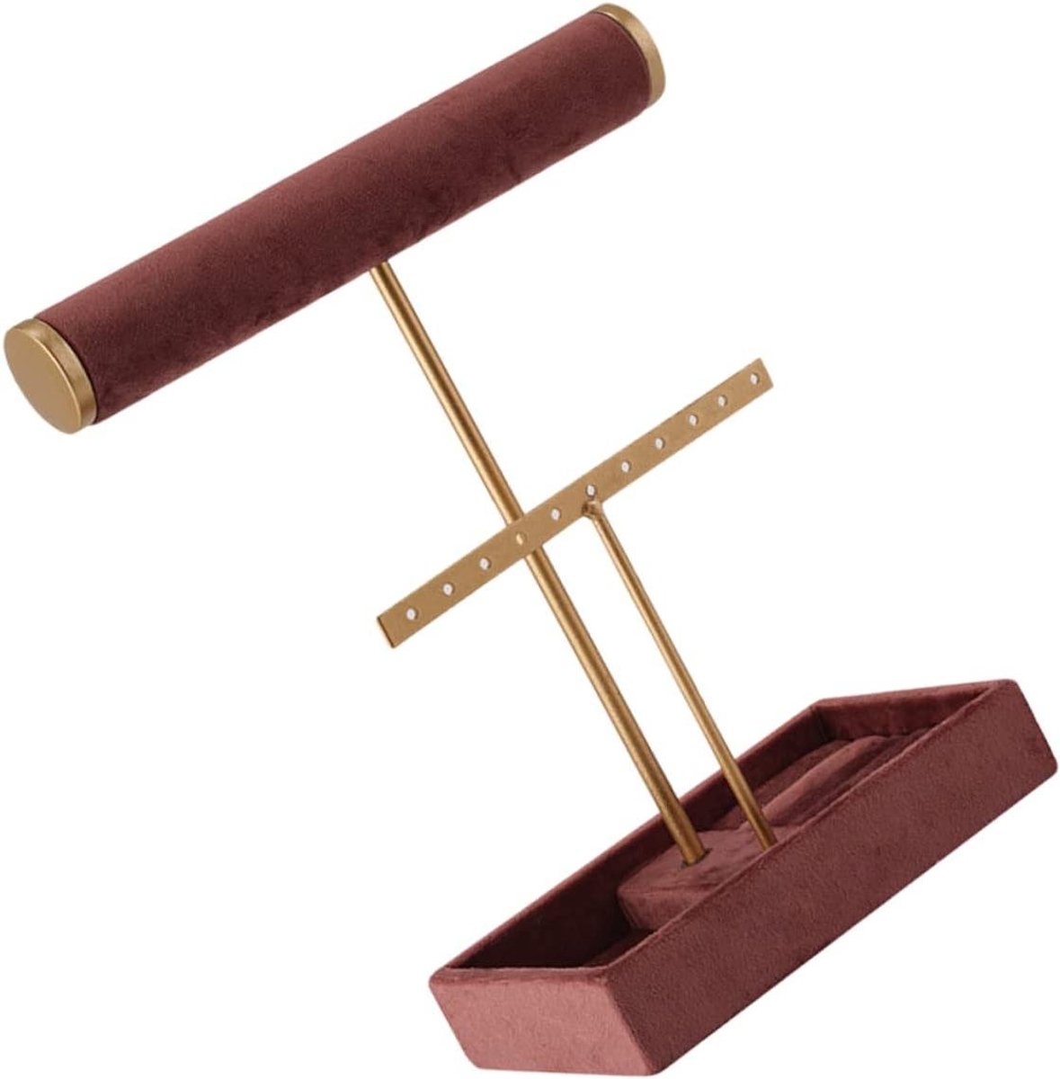 Sieradenhouder Organiser - Sieradenstandaard Horlogerek - Sieraden Opbergen - Eenvoudig Structuurontwerp - 21x10x25cm - Zoals Getoond