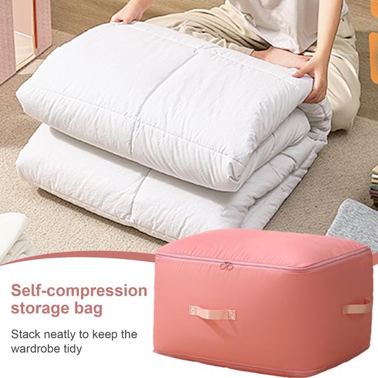 Compressie Opbergzak - Waterdichte Tas - Ruimte Besparen - Zelfsluitend Systeem - 42x54x15 cm - Veelkleurig — afbeelding 2