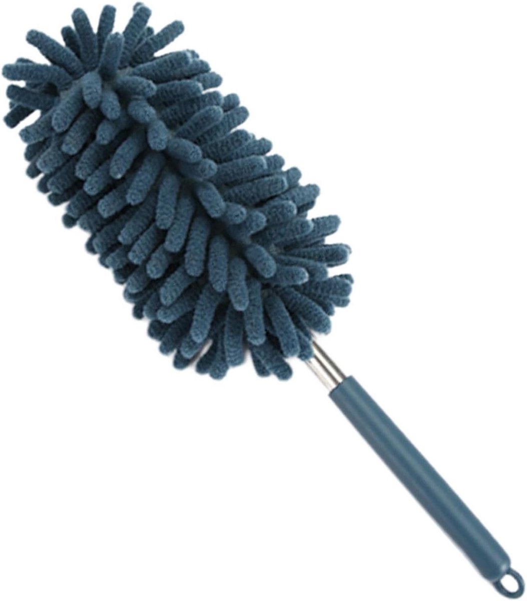 Microvezel plumeau - Stofborstel auto - Huishoudelijk reinigen - Efficiënte stofopname - 30 cm - Malachiet blauw