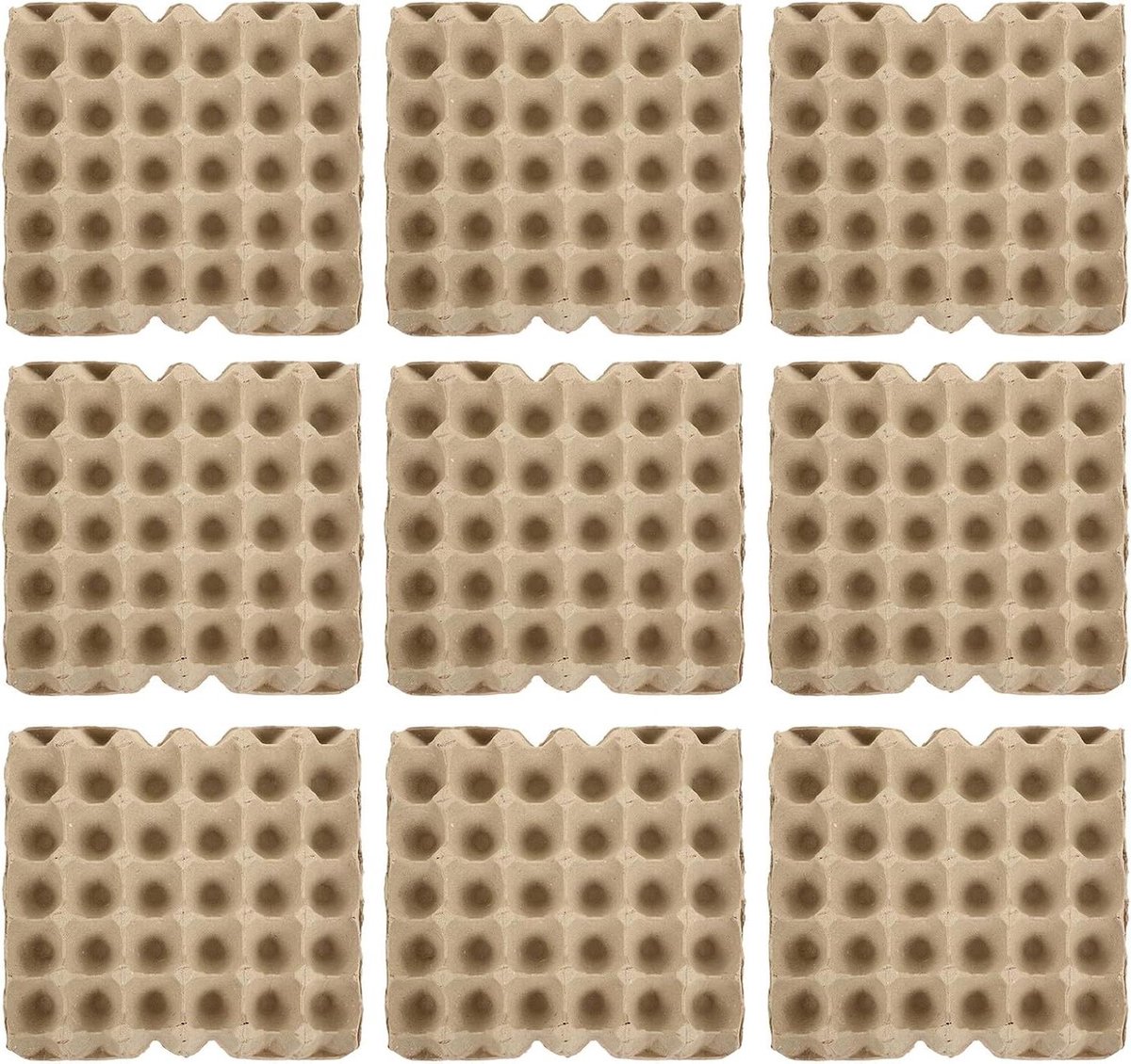 Eierdozen - Eierbewaarder - Koelkast Organisatie - Biologisch Afbreekbaar - 15 Stuks - Beige