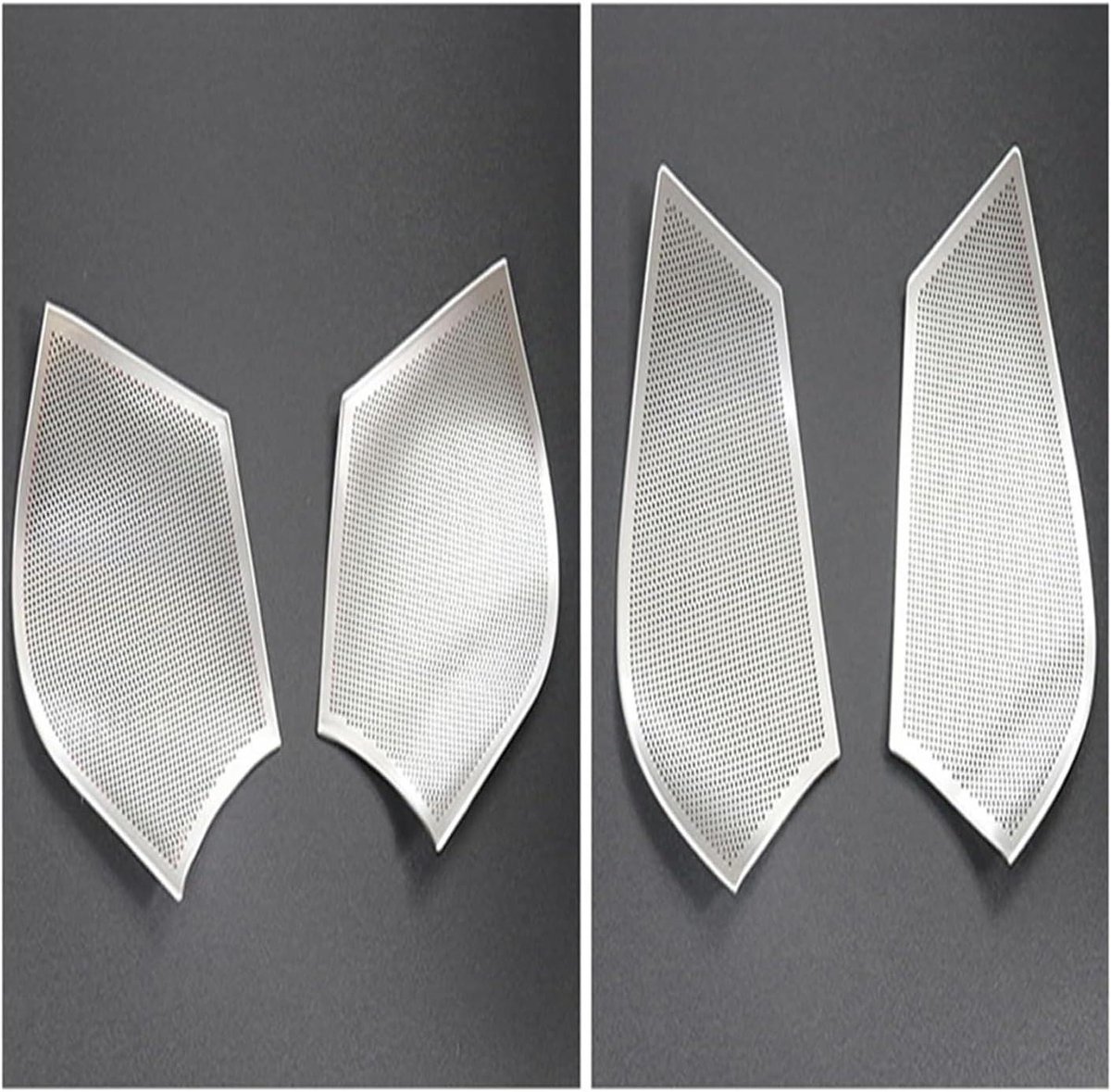 Luidspreker Afdekking - Audio Trim - Auto Interieur - Specifiek Model - 1 Stuk - Zilver