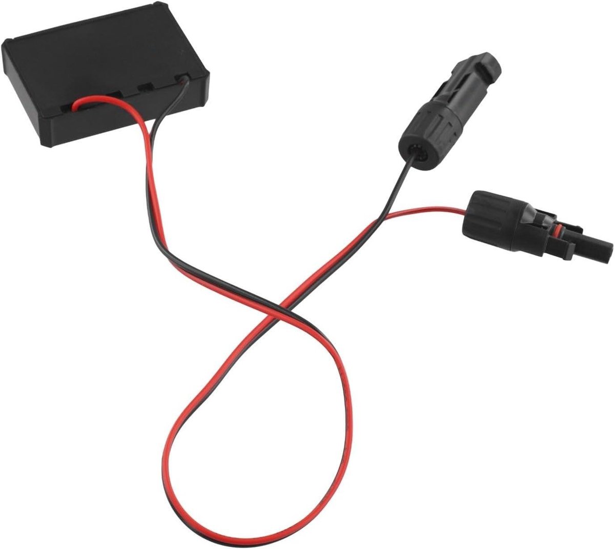 Zonnepaneel Adapter - DC Kabel - Energie Opladen - Koperen Kabel - 50cm - Zwart