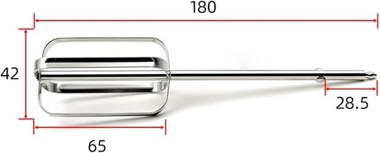 Egg Beater Whisk, Compatible for Kenwood, HM520 HM220 HM530 HM320 HM620, Compatible for Tefal, HT4101 Hand Mixer Electric Blender Attachments — afbeelding 3