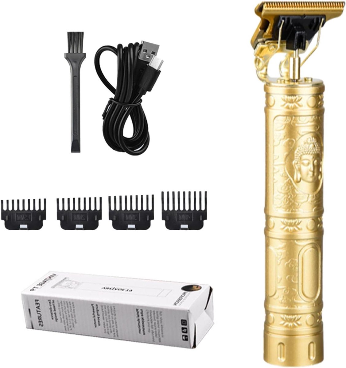 Haarknipper Trimmer - Baard Trimmer - Thuis Kapsel - Scherpe T-blad - 2.5 Uur Batterij - Zwart