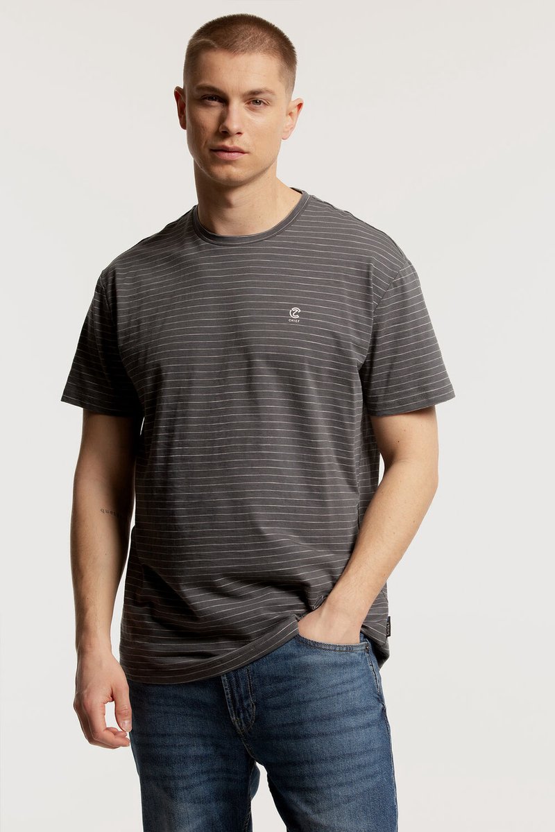 Chief Heren T-shirt Gray - Maat XXL