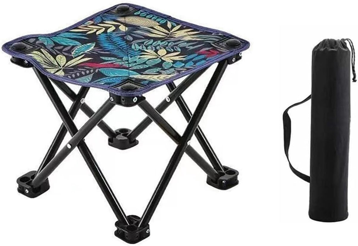 Campingstoel - Campingstoel opvouwbaar - Kampeerkrukjes - Compacte en lichtgewicht campingkruk – Outdoor campingstoel – Ideaal voor vissen - wandelen, tuinieren - backpacken en strandgebruik – Inclusief draagtas