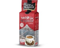 Aladeeb Premium - Turkse Koffie - Sade (Zonder Kardemom) - Medium Geroosterd - 200 gr