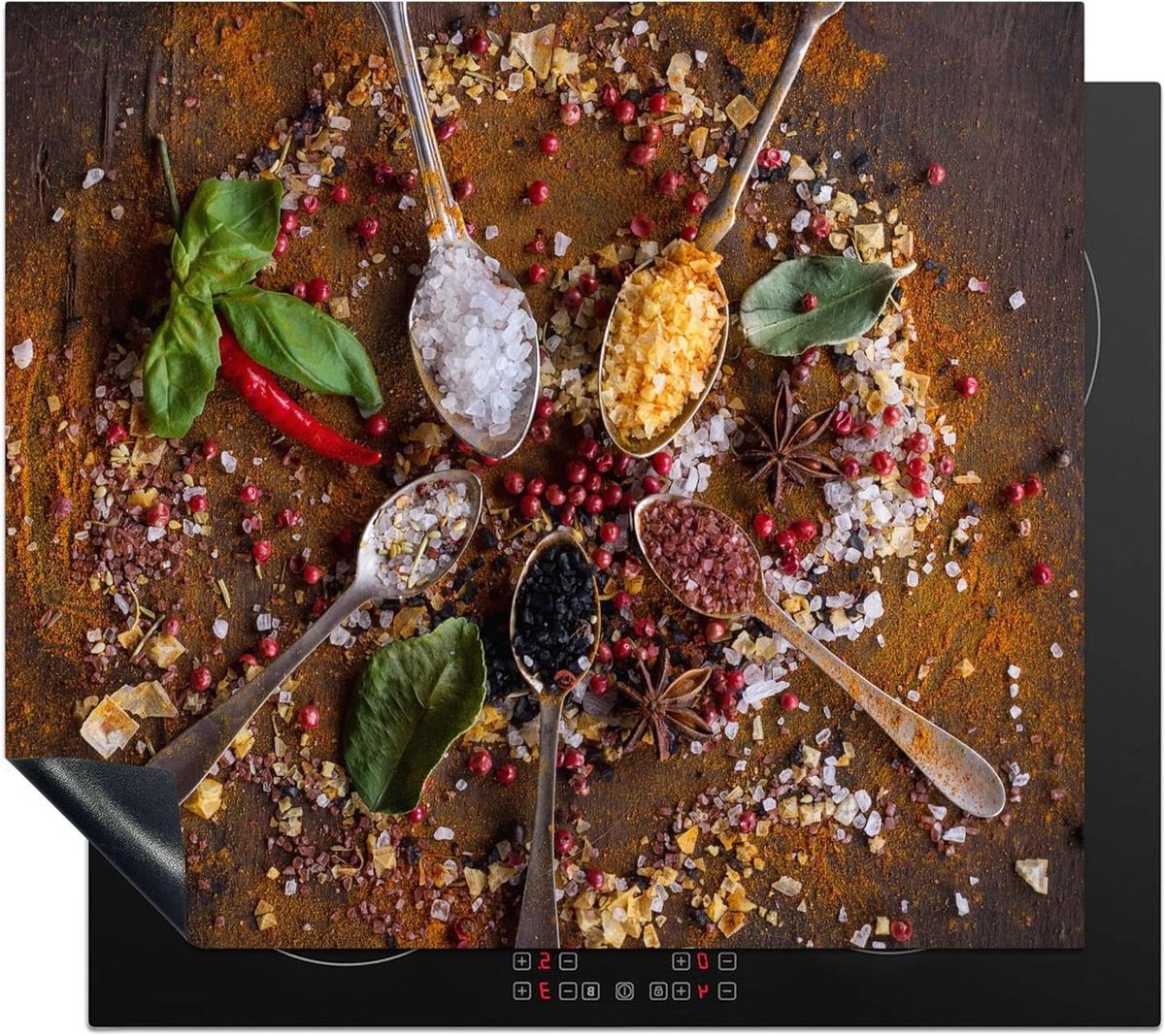 Inductie Beschermer - Kookplaat Mat - Keuken Decoratie - Krasbestendig Oppervlak - 60x52 cm - Multicolor