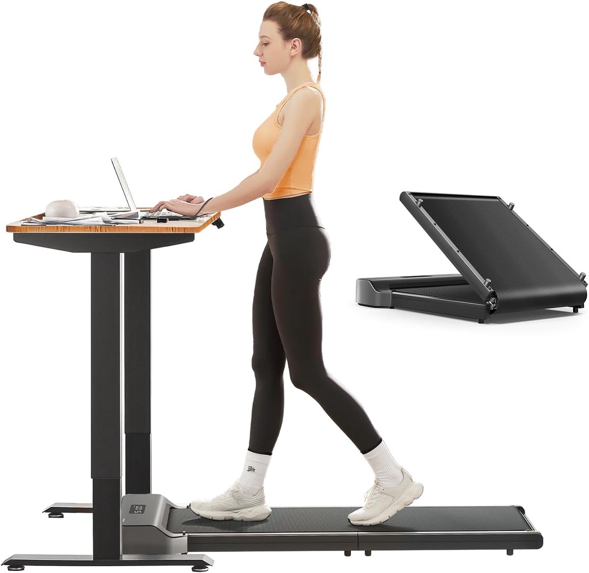 Opvouwbare Loopband - Thuis Fitness - Ruimte Besparen - Stille Borstelloze Motor - Tot 110 kg - Grijs