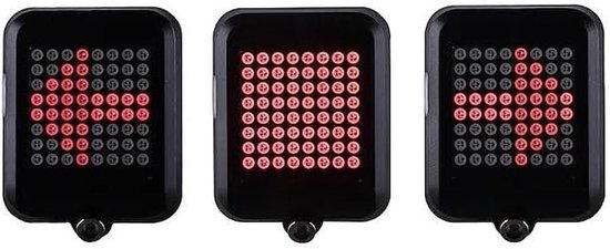Fiets Achterlicht - Knipperlicht Fiets - Veilig Fietsen - Slimme Sensor - 80 Lumens - Zwart — afbeelding 4